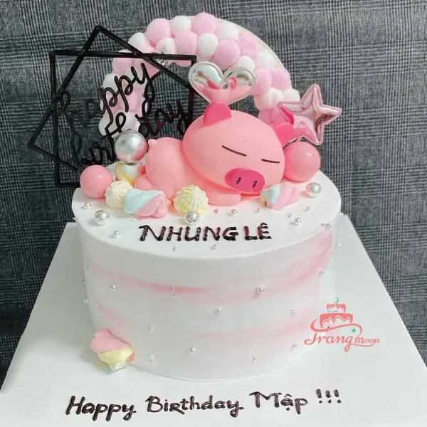 Những chiếc bánh sinh nhật hình con lợn, con heo đẹp nhất | Nhận đặt bánh  sinh nhật, bánh in ảnh, cupcake, fondant tại Hà Nội