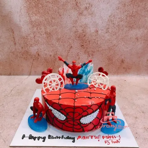 Bánh sinh nhật tạo hình 3d nổi siêu nhân người nhện đẹp nhất tặng bé trai |  Bánh Kem Ngộ Nghĩnh