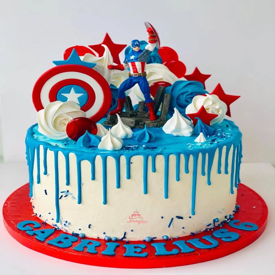 Bánh Sinh Nhật Captain America CAP04