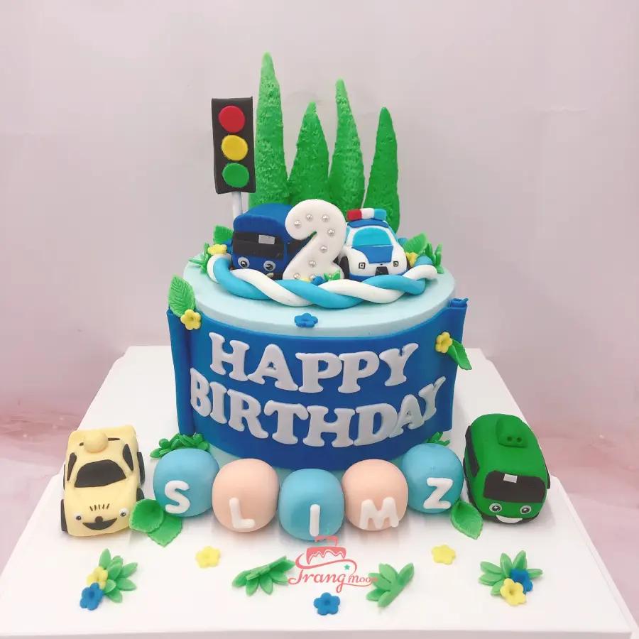 Bánh sinh nhật hình bé trai cho tiệc thôi nôi 2D 0339  Tiệm Bánh Chon Chon