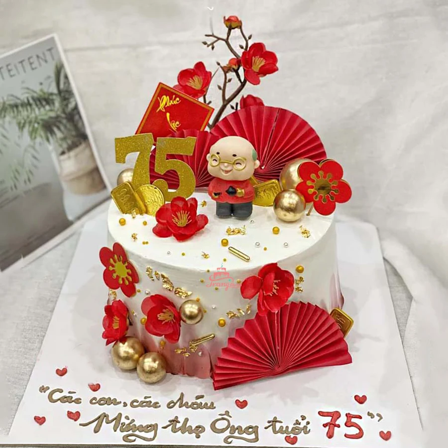 99+] Mẫu Bánh Kem Sinh Nhật Mừng Thọ Ông Bà Đẹp Mà Ý Nghĩa