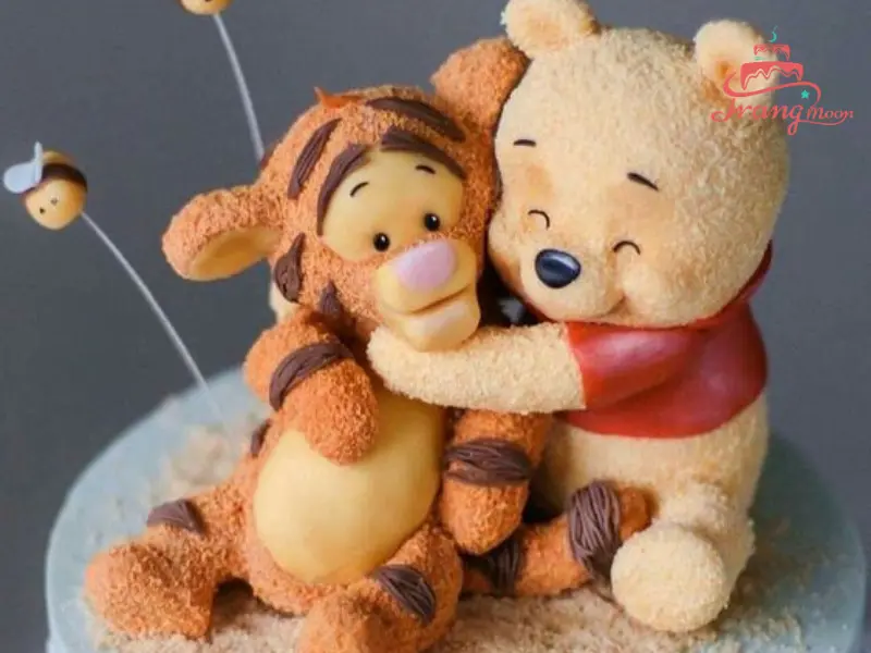 bánh sinh nhật hình gấu pooh