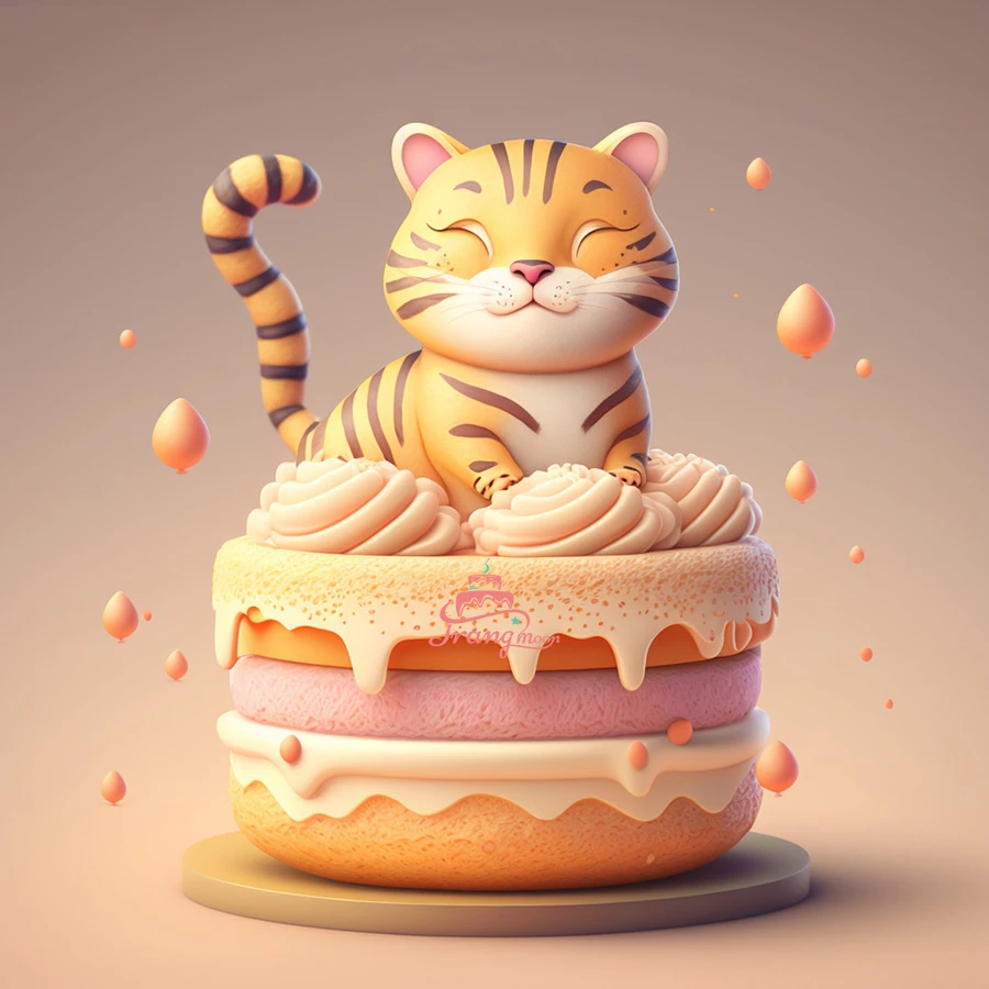 99+ Mẫu bánh sinh nhật hình con hổ cho người tuổi dần