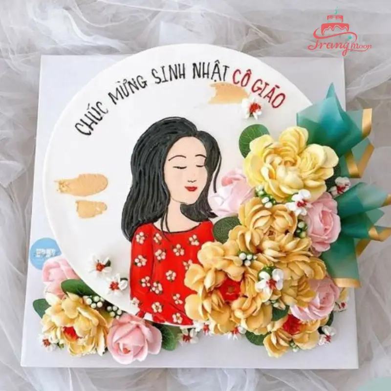 Bánh kem 20/10 tặng cô NG03