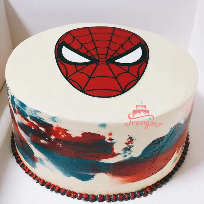 mẫu bánh sinh nhật người nhện - spider man