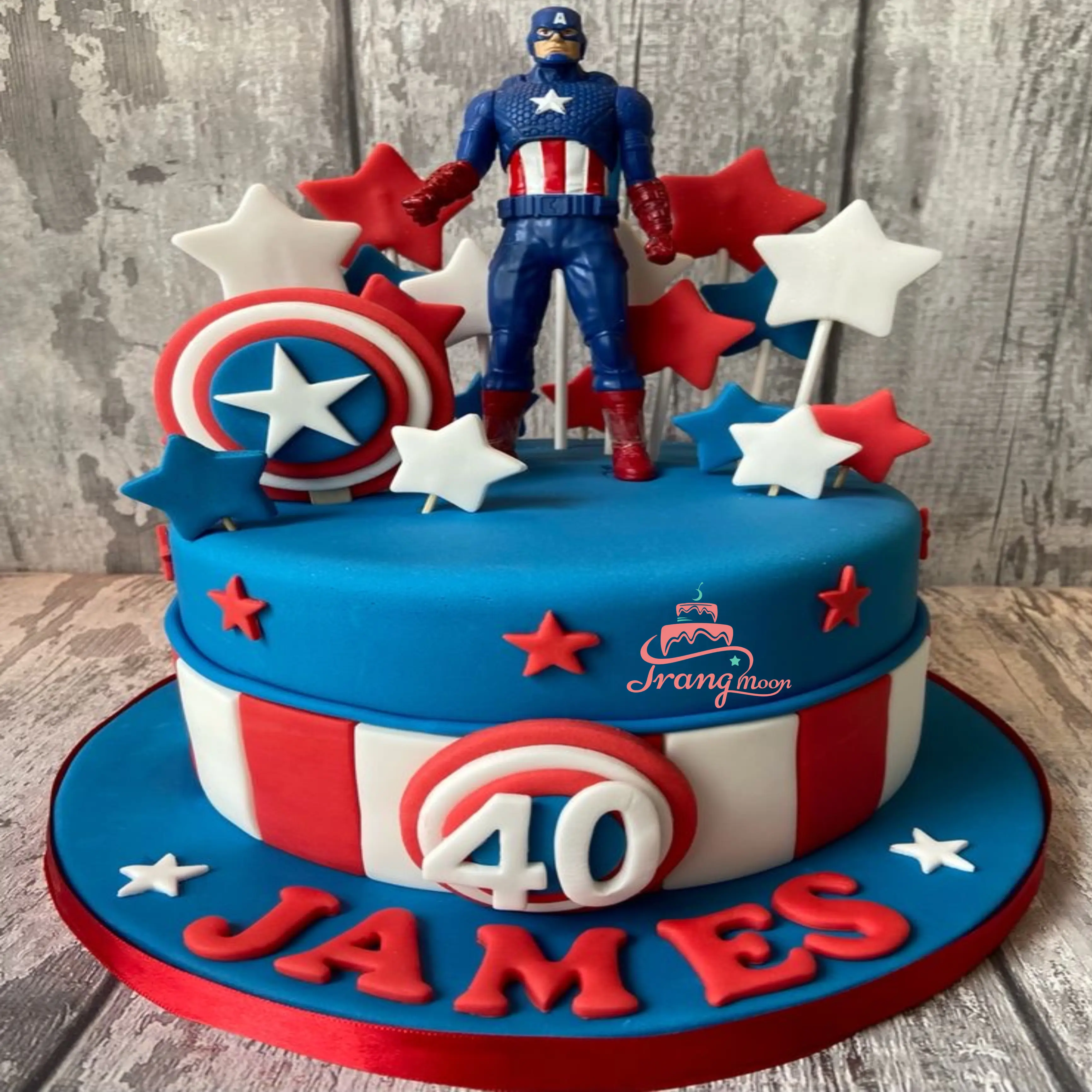 bánh sinh nhật captain america