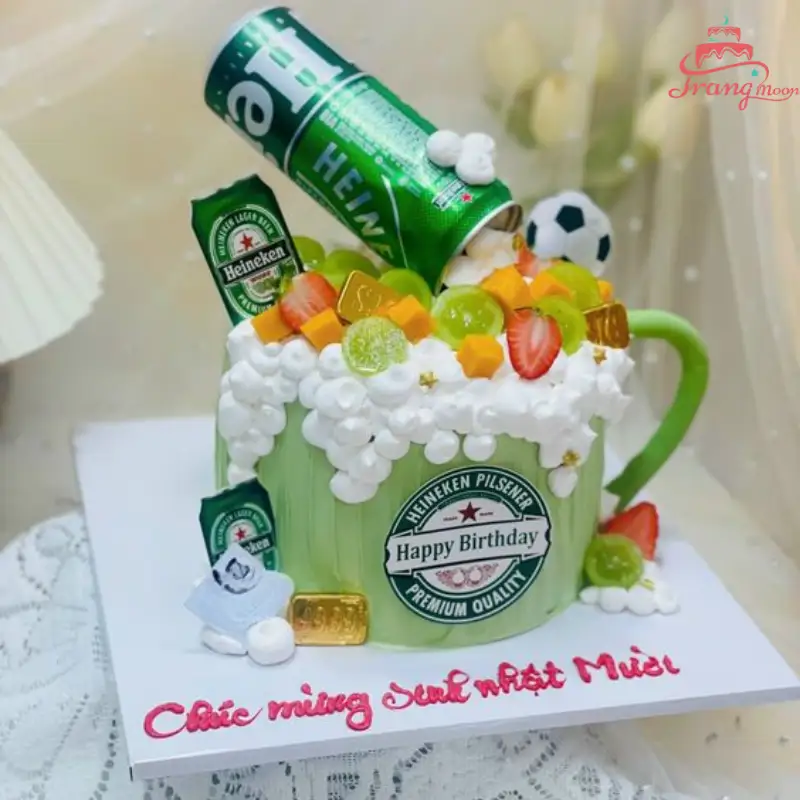 Bánh Kem Bia Heineken Hài Hước Độc Đáo BR03