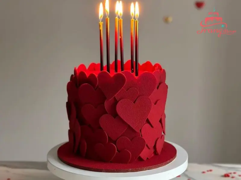 những mẫu bánh kem valentine đẹp