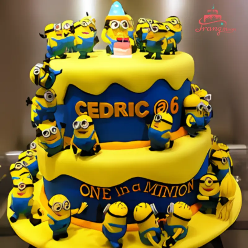 Bánh Kem Hình Minion 2 Tầng Đáng Yêu MN09