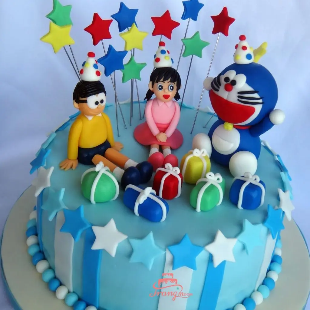 Mẫu bánh sinh nhật doraemon nobita