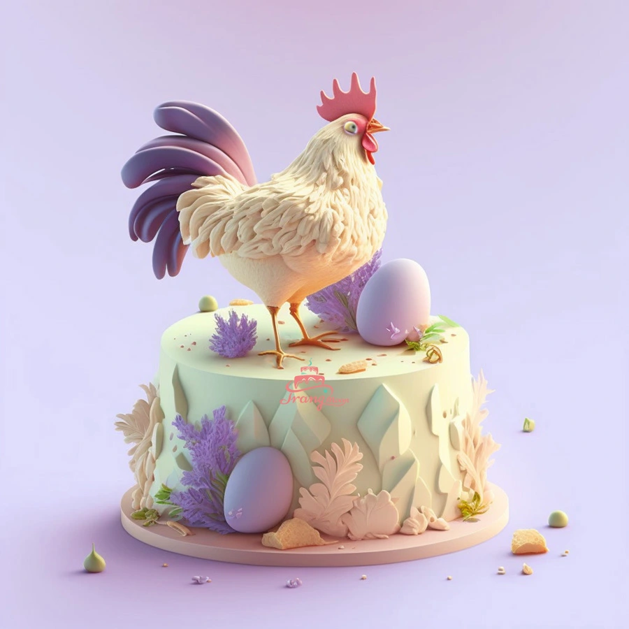 Hình ảnh bánh sinh nhật con gà cho người tuổi Dậu đẹp nhất