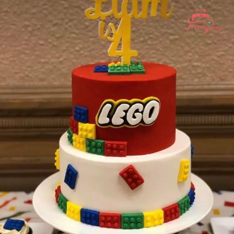 Bánh Sinh Nhật Hình Lego 2 Tầng MM12