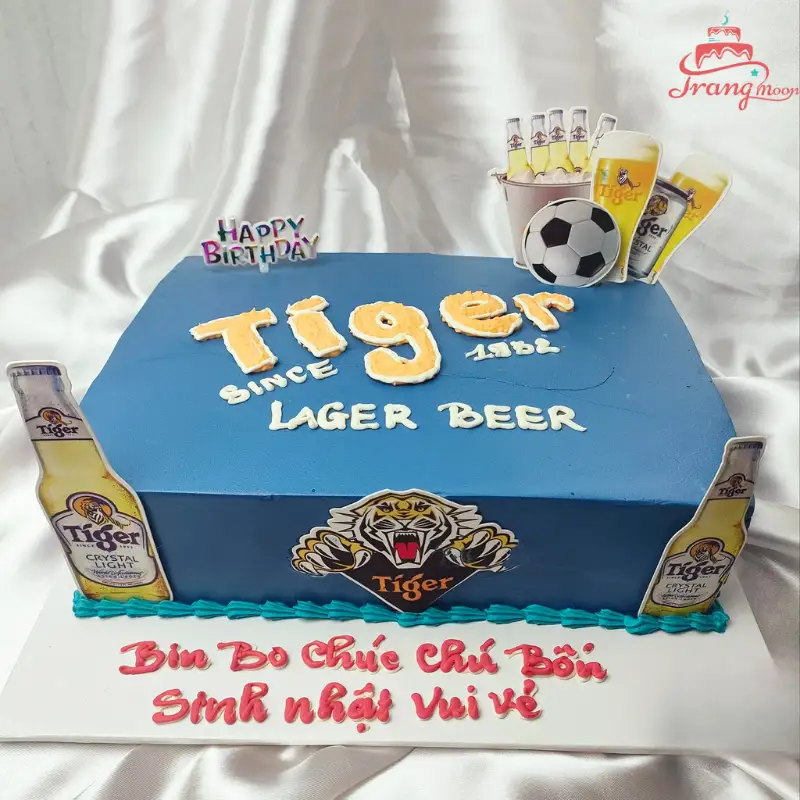 Bánh Sinh Nhật Bia Rượu Thùng Bia Tiger Độc Lạ BR14