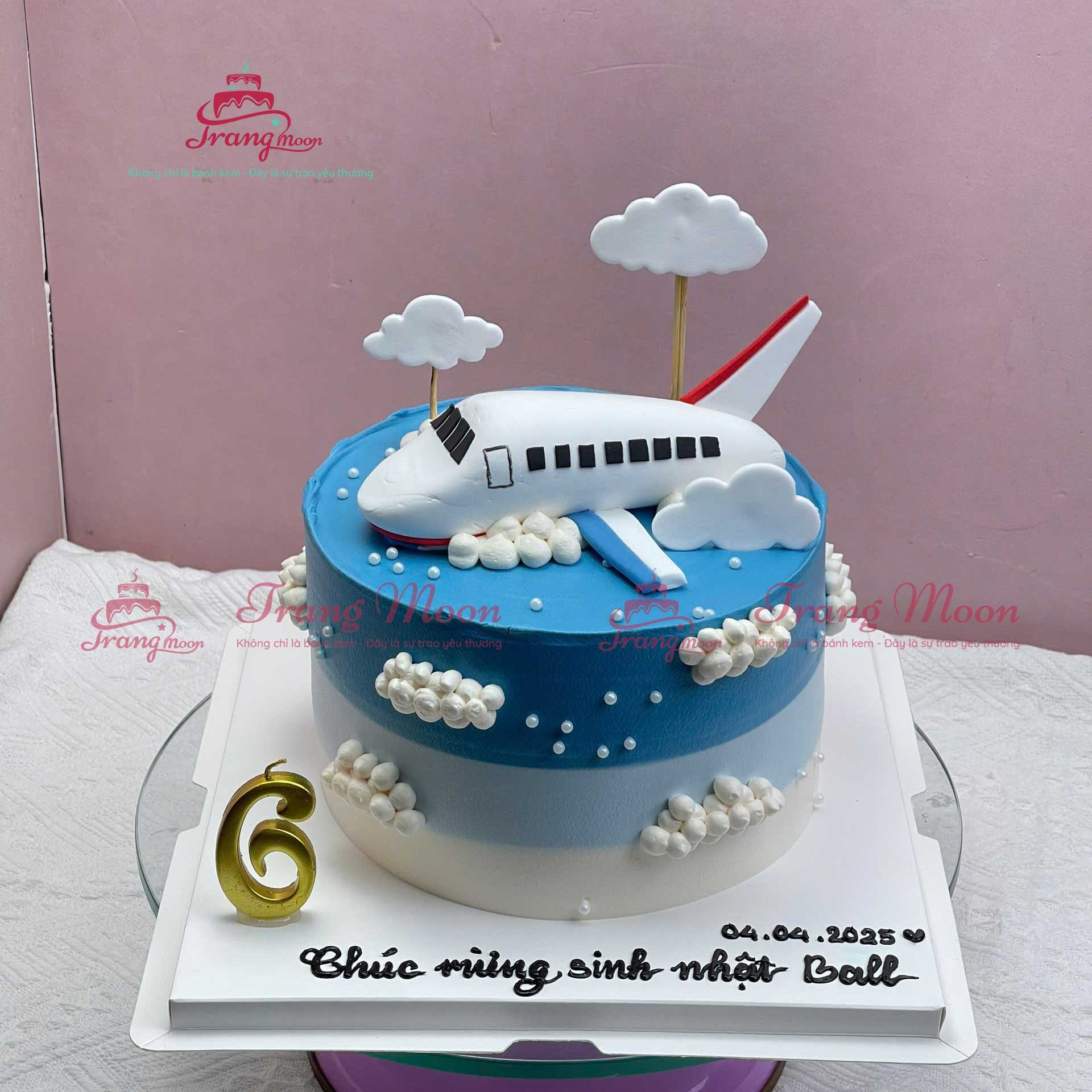 Bánh Kem Tạo Hình Máy Bay Tặng Bé Trai Mã BKBT04