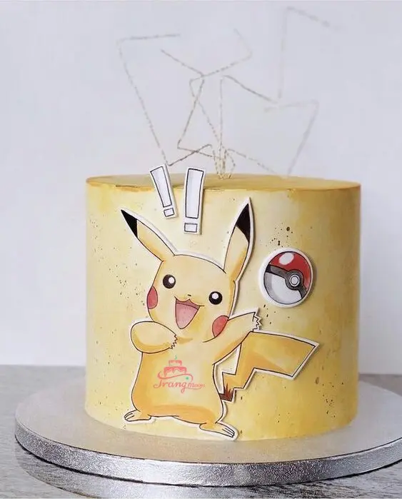 bánh kem sinh nhật pikachu