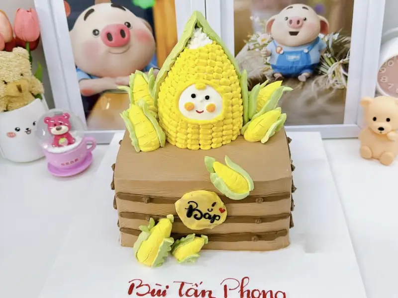 bánh kem hình trái bắp (3)