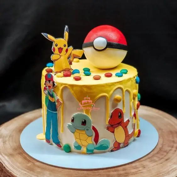 bánh kem sinh nhật pikachu