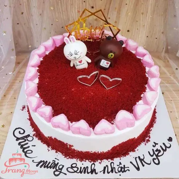 Bánh kem sinh nhật đẹp vợ yêu - Alo Flowers